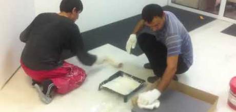 Ремонт офиса сбербанка. Энгельса 36.