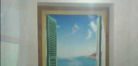 Отделка стен декоративной штукатуркой в коттедже. кп. Галактика