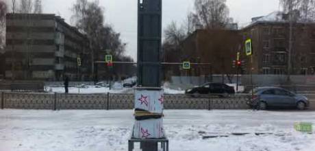 Изготовление и монтаж стеллы. г. Екатеринбург, ул. Сотрировочная 16