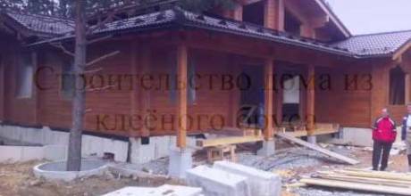 Строительство дома из клеёного бруса кп. Палникс