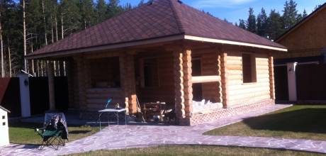 Строительство бани в кп. Пальникс. ЕВРО.