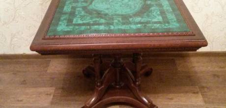 Изготовление стола с натуральным камнем